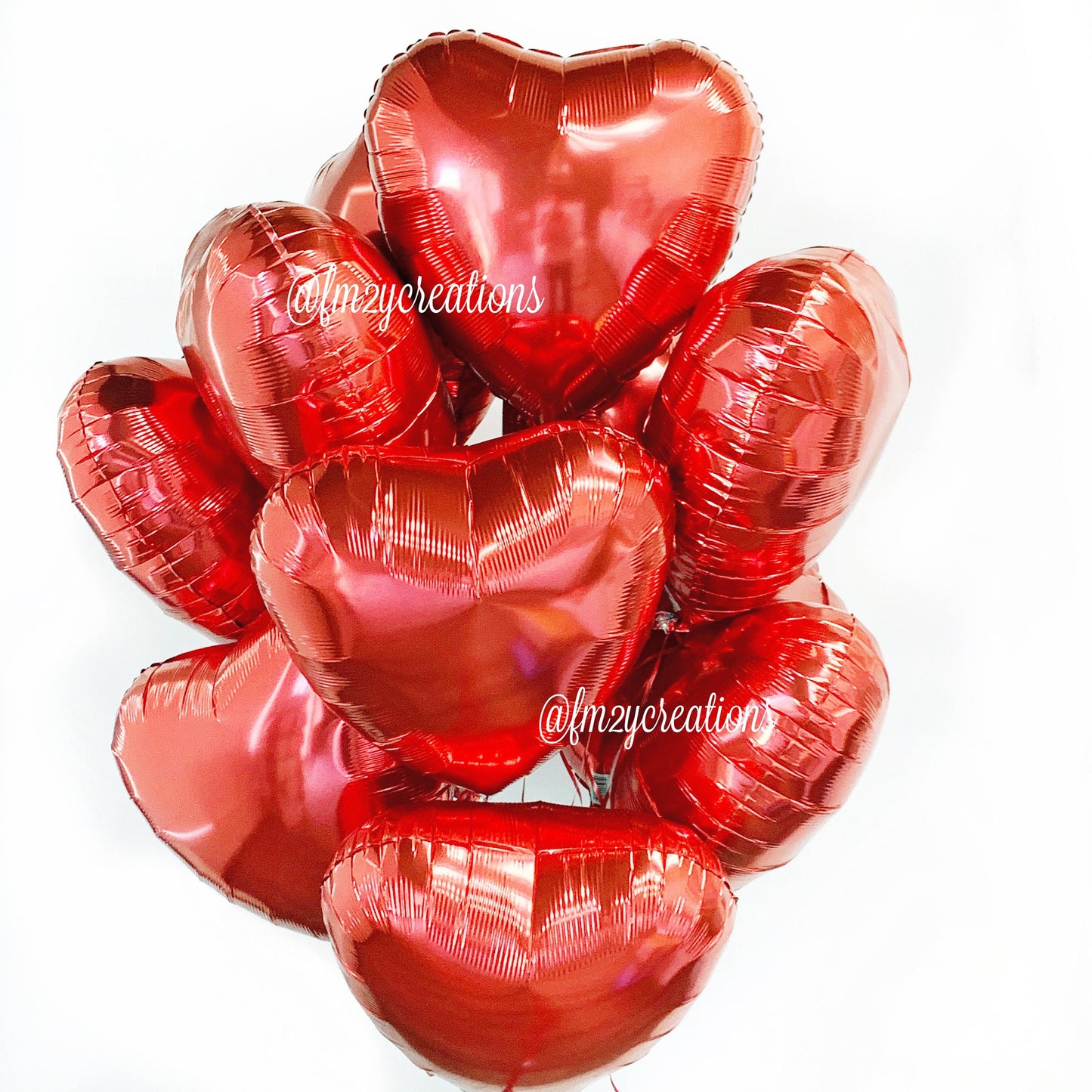 Valentines Red Heart Balloons