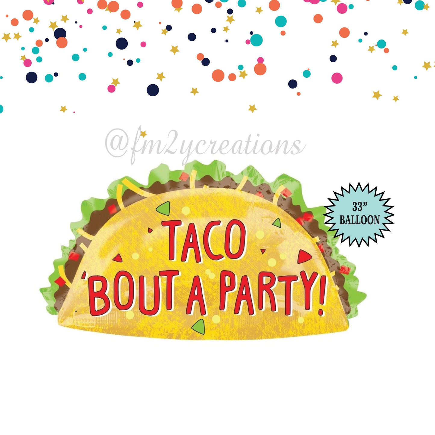 Taco Bout A Party | Taco Balloons | Taco Party | Fiesta Party | Taco Tuesday Birthday Party | Taco Twosday | Bachelorette Party Decor | BF1