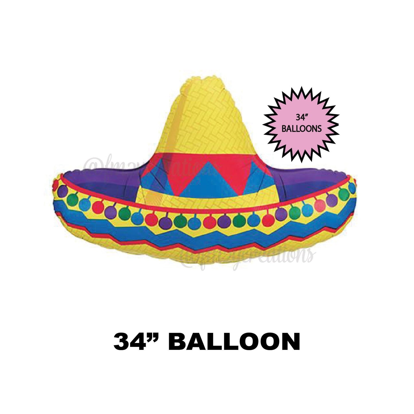 FIESTA PARTY Balloons | Fiesta Birthday Balloons | Fiesta decorations | Cactus Balloon Taco Party Decor | Cinco de Mayo Sombrero Balloon