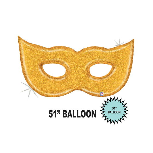 Mardi Gras Gold Mask Balloon**