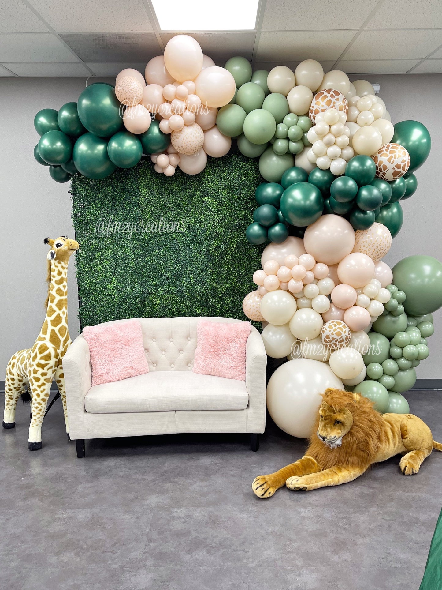 Wild & Whimsical Pink Safari Jungle Balloon Garland Kit