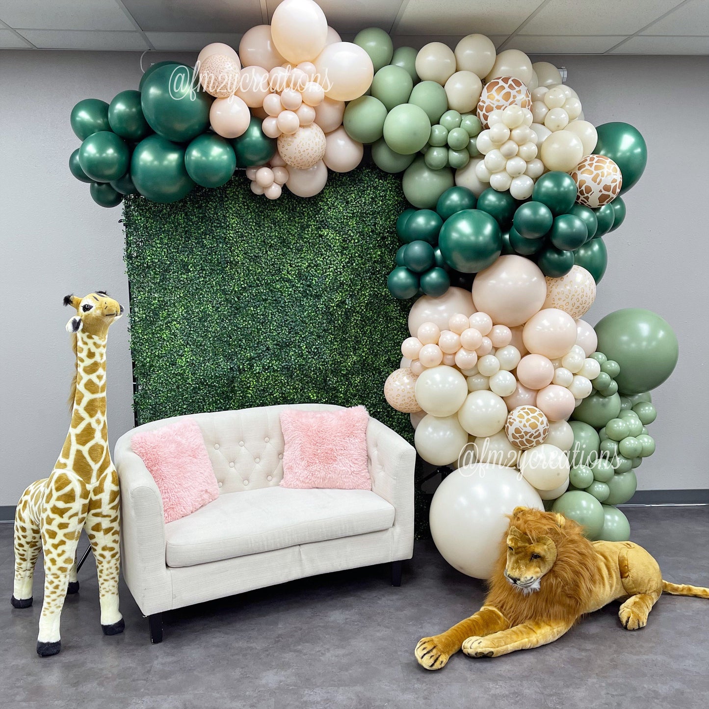 Wild & Whimsical Pink Safari Jungle Balloon Garland Kit