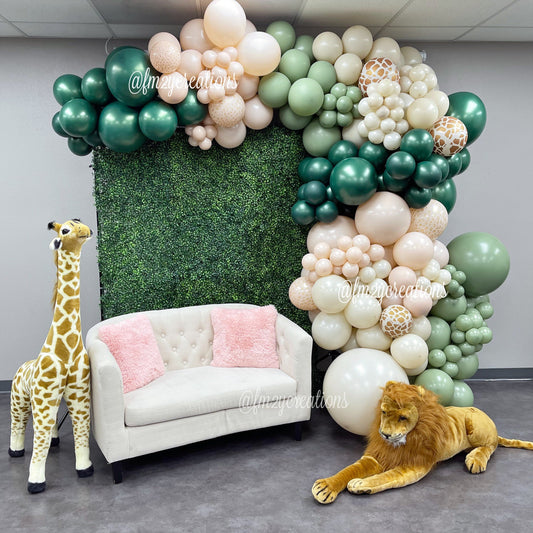 Wild & Whimsical Pink Safari Jungle Balloon Garland Kit