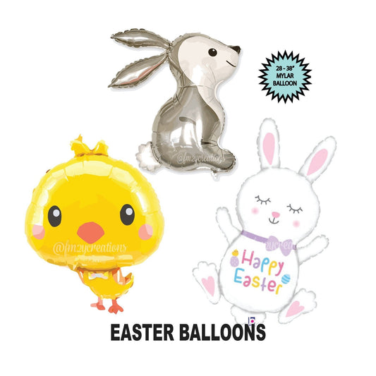 Easter Balloons | Easter Bunny | EASTER Chick Balloon | Bunny Rabbit Balloon | Easter Decorations | Happy Easter Balloon | Easter Balloon