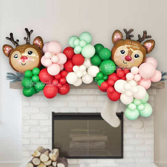 Christmas REINDEER Balloon Garland Kit