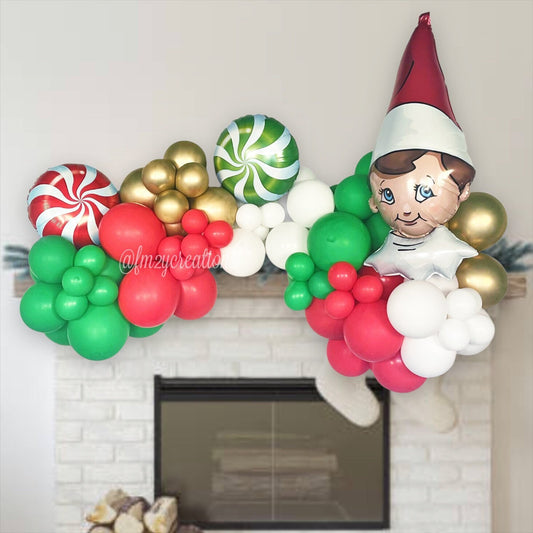 Christmas ELF Balloon Garland Kit