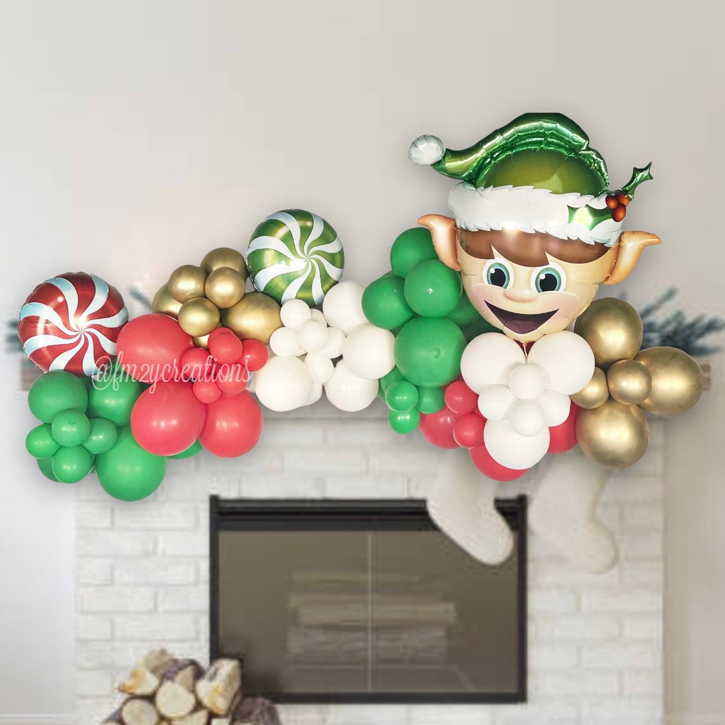 Christmas ELF Balloon Garland Kit