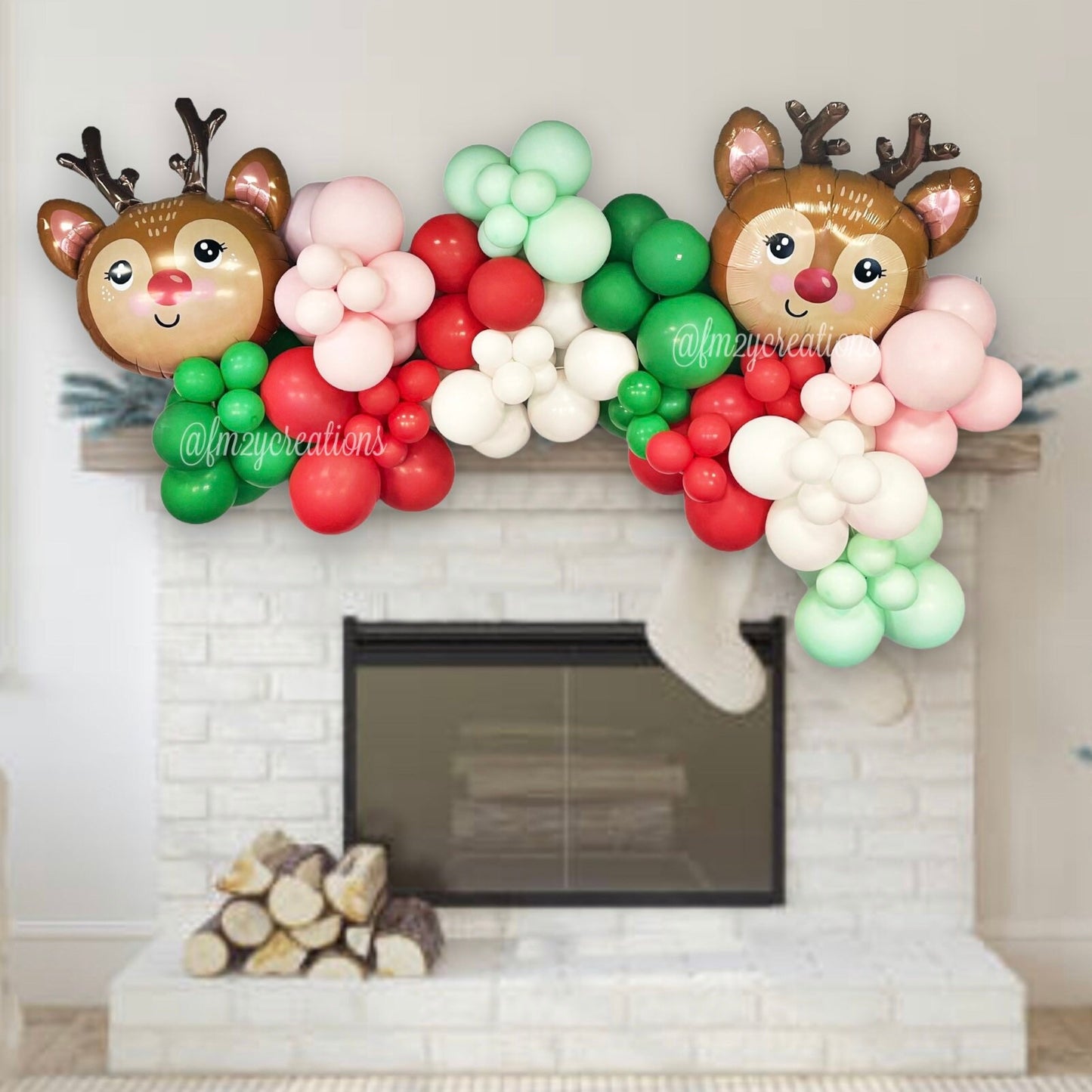 Christmas REINDEER Balloon Garland Kit