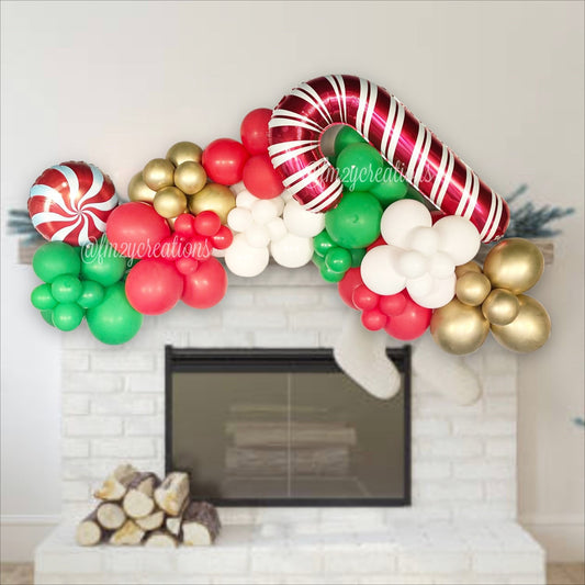 Christmas Candy Cane Balloon Garland Kit